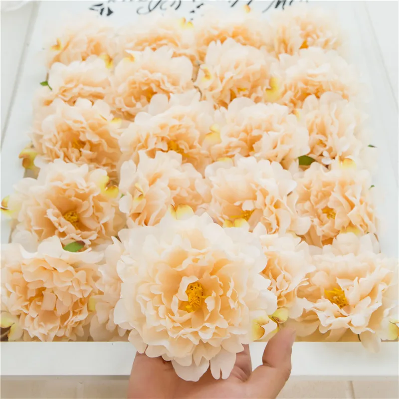 

Flone 13 см Искусственный Пион цветы голова для свадьбы фон Настенный Цветок композиция декоративный стол поддельные цветочные головы
