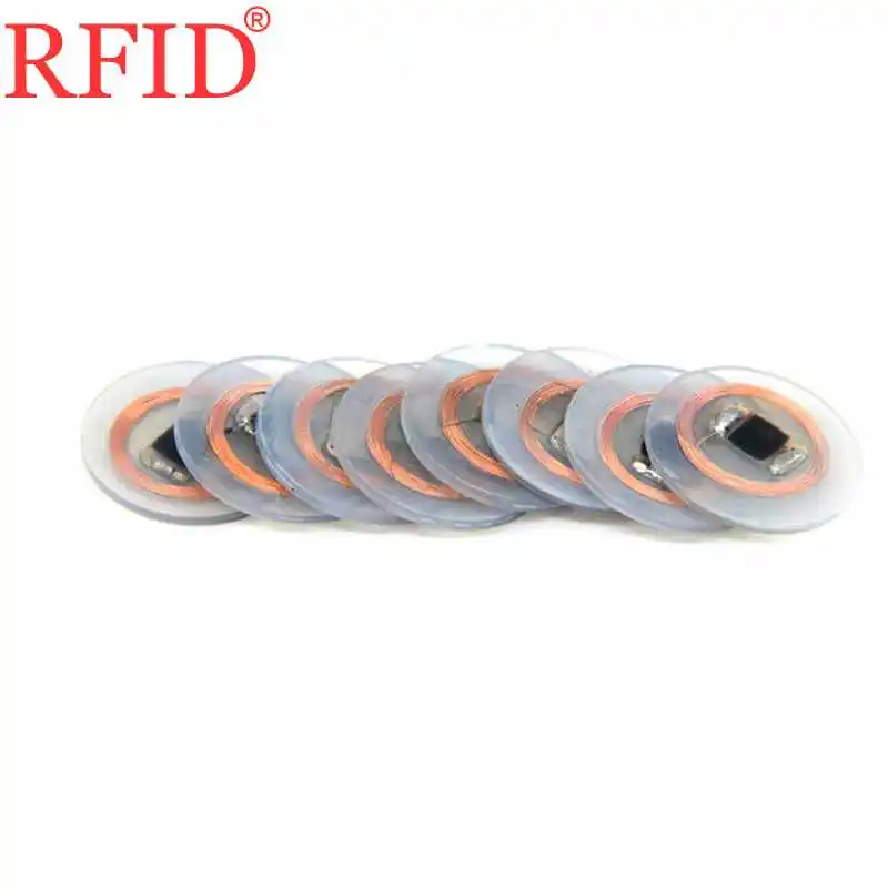 NFC метка S50 1K 13 56 МГц 25 мм RFID IC ISO14443A прозрачная монетная карта наручный ремешок