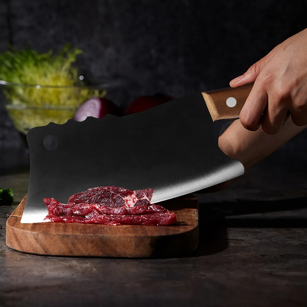 XYj ручной Кованый Нож для нарезки эргономичный цветной нож с ручкой из