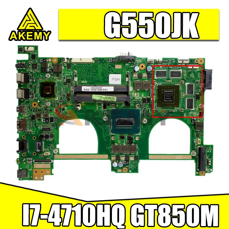 

Материнская плата N550JK со стандартным GT850M 4GB-GPU для Asus N550JK N550JX Q550JV G550JK N550JV N550J Материнская плата ноутбука