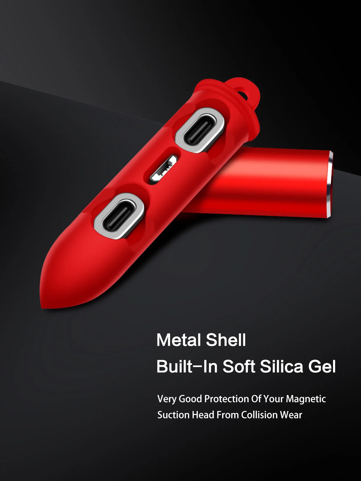 GUUGEI Магнитный кабель заглушки чехол Micro usb Тип C портативный ящик для хранения магнит разъем головка наконечники контейнер пулевые пробки чехол