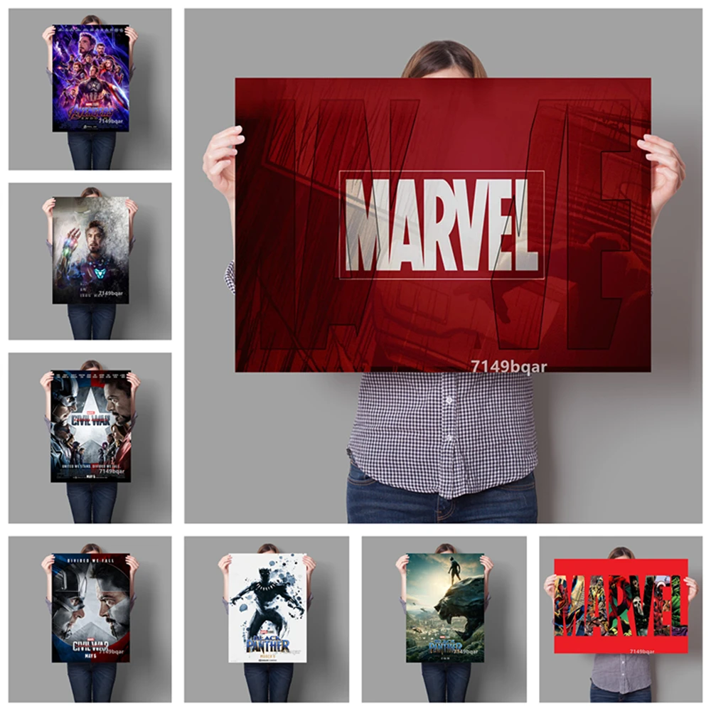 Marvel Мстители: финал Черная пантера картина кино качество домашний декор Жилая стена искусство детской комнаты постеры Холст Картина T115