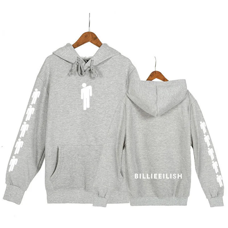 Billie Eilish модные толстовки с принтом капюшоном и длинными рукавами хит продаж 2019 повседневные трендовые