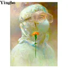 Алмазная живопись Доктор Красный цветок, 5D, ангел, медсестра, алмазная вышивка сделай сам, подарок ручной работы, квадратная дрель, наборы для вышивки крестом, Декор