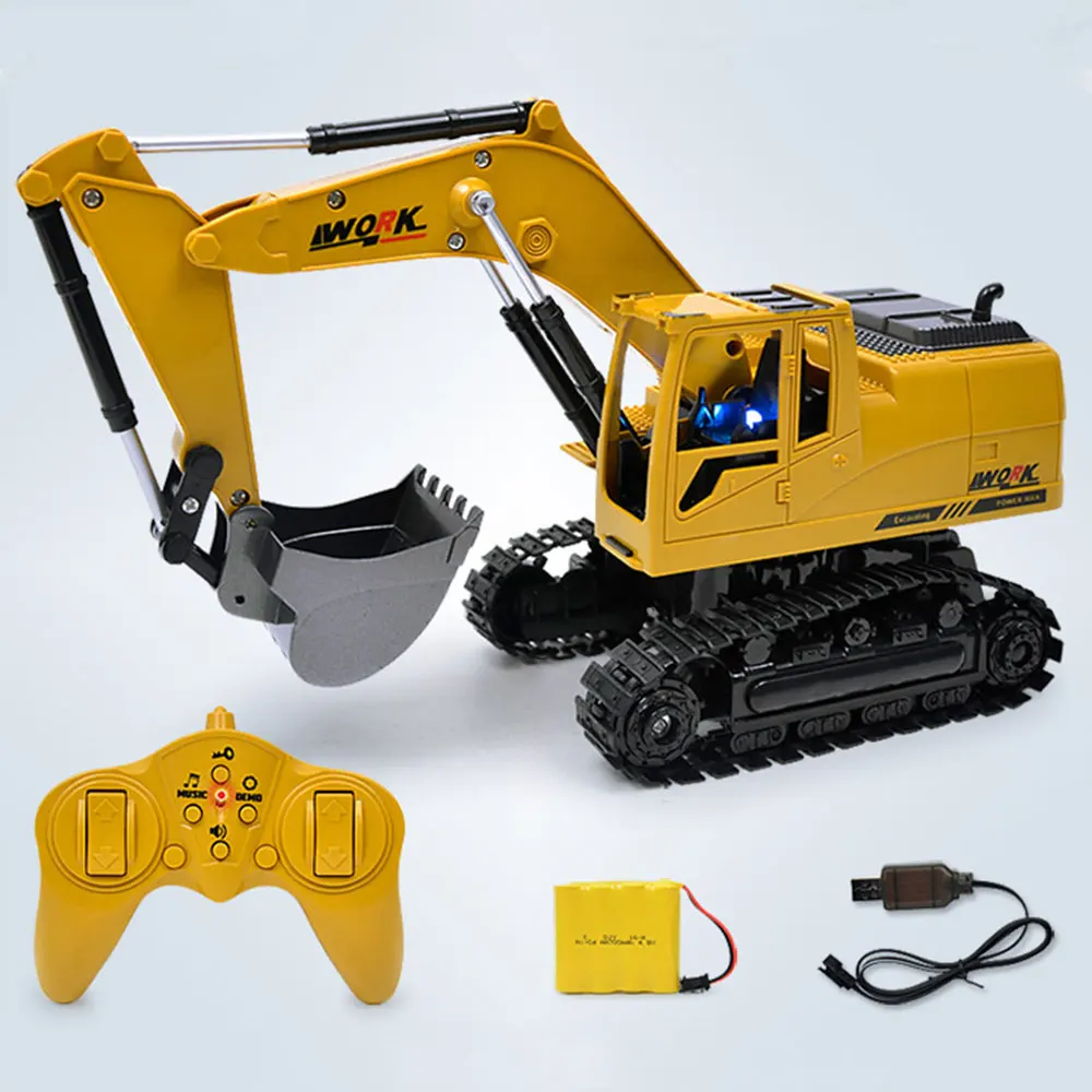 RC Engineering car HOT 8CH игрушка-симулятор экскаватор игрушки с музыкальным и легким