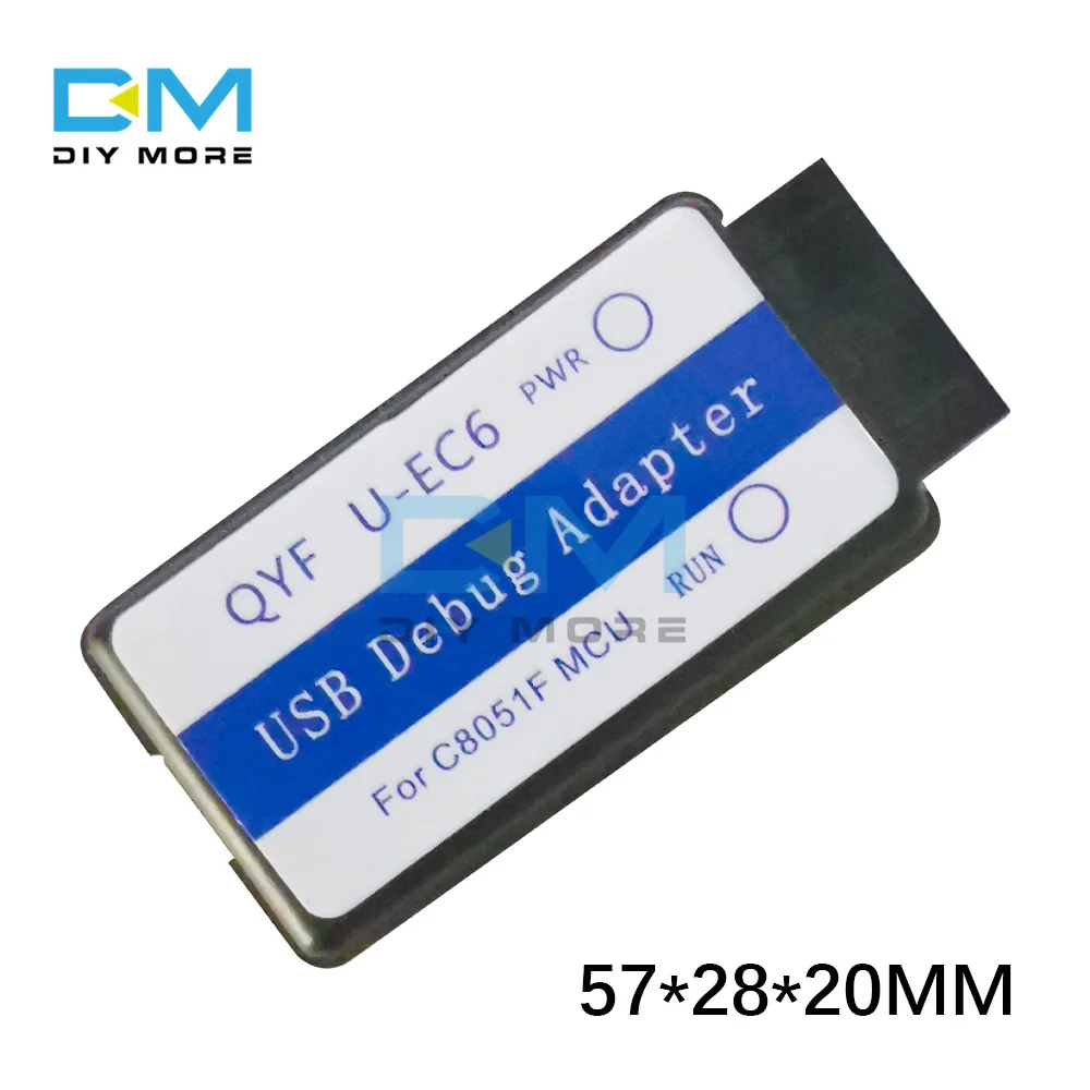 C8051F Emulator Downloader Programmer JTAG/C2 U-EC6/U-EC5/EC3 USB Debug Adapter 3.3V-5V C8051F00 C8051F3 with Cable images - 6