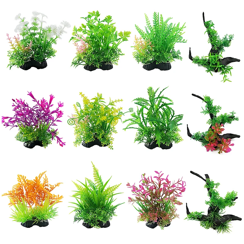 

Artificial Plants Aquarium Decor Water Weeds Ornament Plant Fish Tank Aquarium Nice Landscape Grass Decoration Medium Height