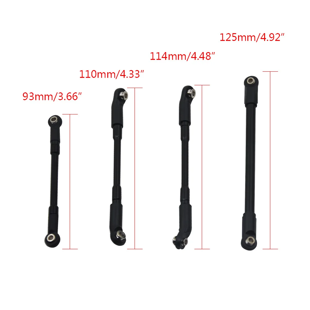 YEAHRUN 8 шт./компл. обновленная связь со стержнем из алюминиевого сплава для 1/10 RC