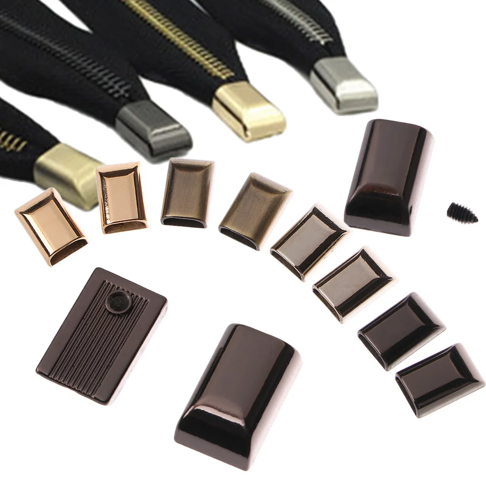 5 шт. металлическая застежка молния 17 мм зажим для фиксации хвоста с винтовой