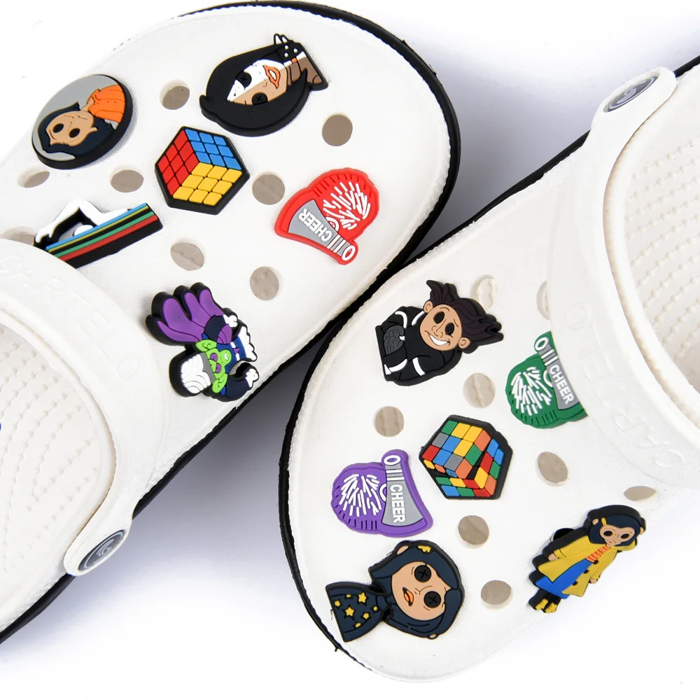  halloween Ghost pvc Shoes Charms Cartoon Character Shoes Accessories Decoration Suitable For Croc kids Gifts