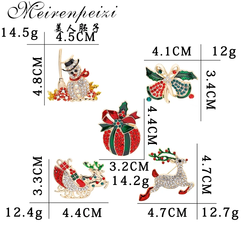 Санта Клаус тростник Искусственная елка Милая трикотажная Мини булавка с эмалью