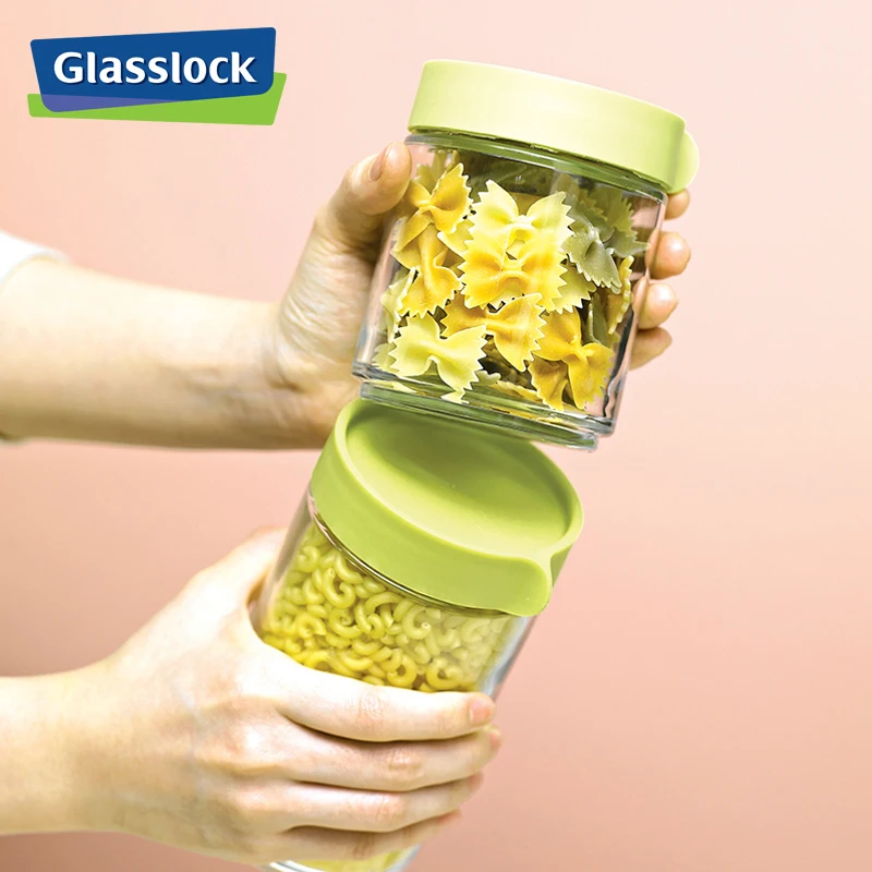 Стеклянная банка с замком и крышкой диспенсер для хлопьев контейнер конфет банки