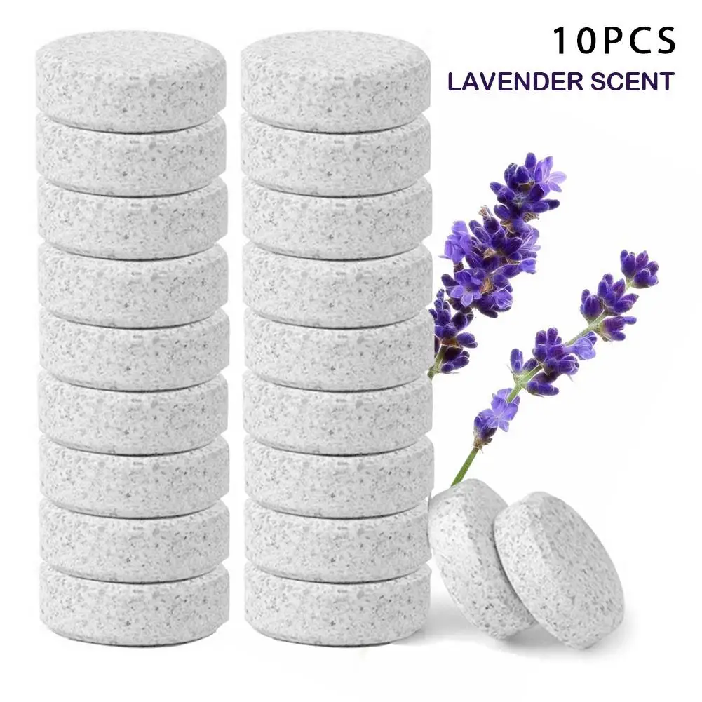 Lavender 10PCS 1 шт./10 шт. Effervescent Спрей очиститель концентрированный твердый очиститель лимонная Лаванда Аромат мощно удаляет средство для очистки от накипи - Тип аромата: Lavender 10PCS