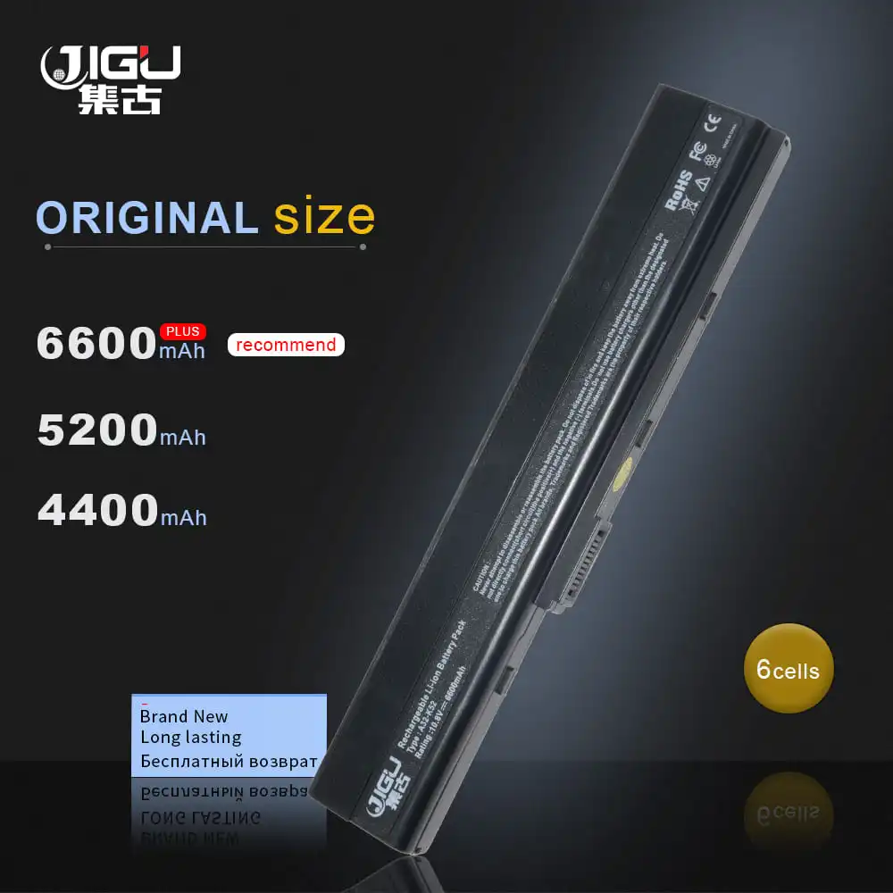 JIGU Аккумулятор для ноутбука ASUS A32-K52 A31-K52 k52 A52 A52J X52F X52JB X52JC X52JE X52JG X52JK X52JR X52Jt X52JV k52j X52SG