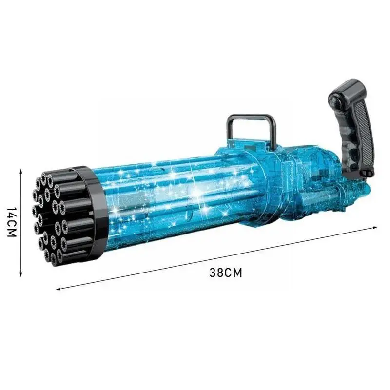 

Bubble Machine Toy 21 Holes Summer Soap Toy Bubble Maker Water Toys Automatic Bubble X4L7