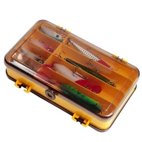 fishing lure box portable double side durable bait hook organizer for artificial bait tackle tool equipment accessories