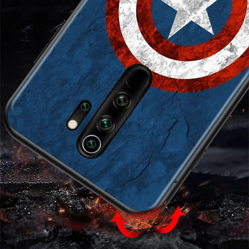 

Marvel Avengers Infinity Gauntlet Logo For Xiaomi Redmi K40 K30T K30S K30i K30 K20 10X 9T 9i 9AT Ultra Pro 5G Black Phone Case