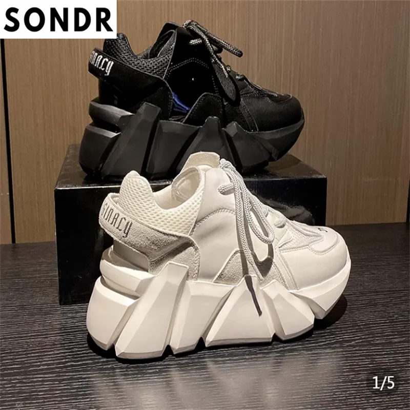 

Sneakers Woman Platform Shoes Fashion Brand Mesh Sport Zapatillas Mujer Ladies Trainers Vulcanized Shoes Women Chunky Sneakers