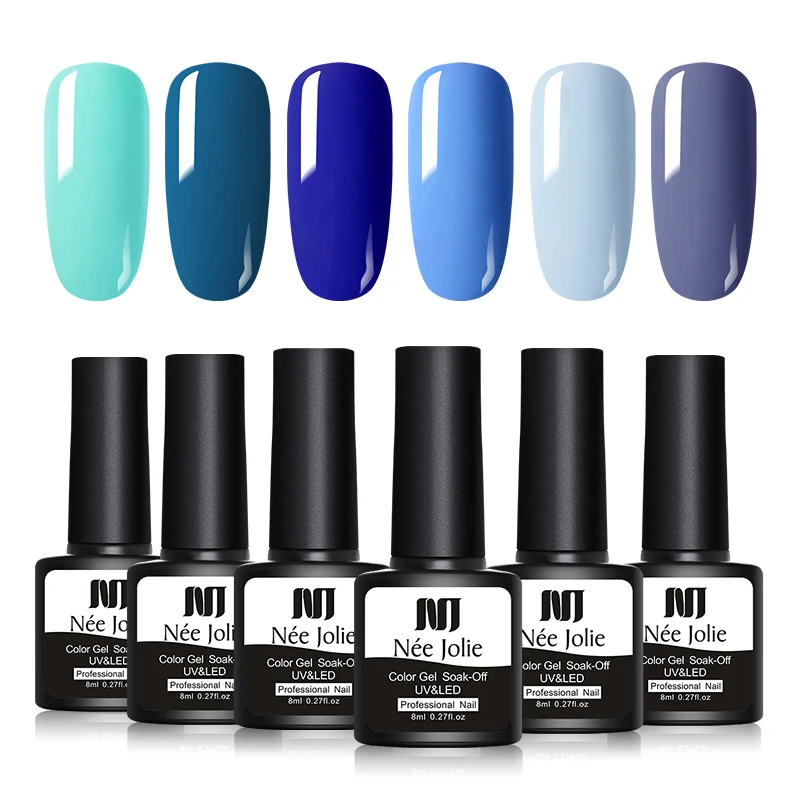 NEE JOLIE 8 мл Гель-лак для ногтей Полупостоянный гель uv Vernis светодиодный