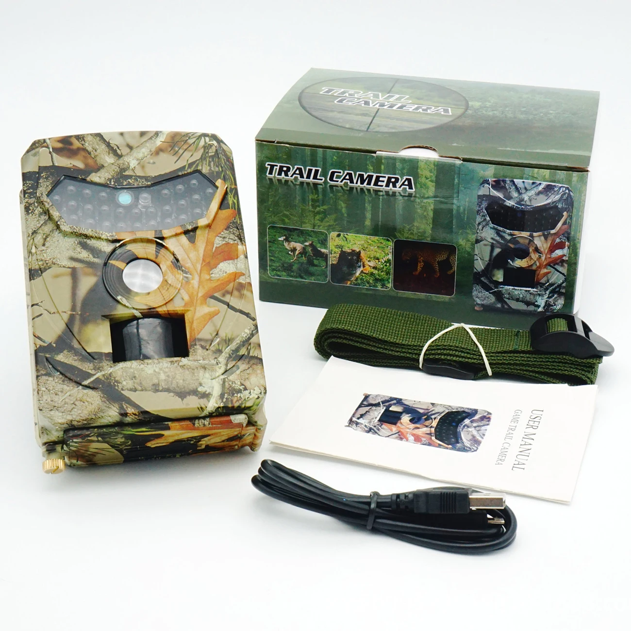 

Outdoor Hunting Camera 12MP Wild Animal Detector Trail Camera HD Waterproof Monitoring Infrared Heat Sensing Night Vision