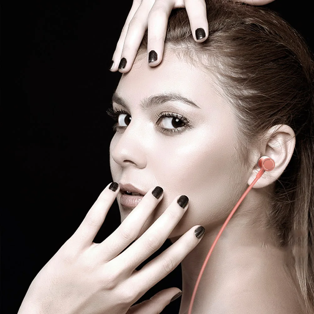 Магнитные Проводные стереонаушники вкладыши гарнитура с супербасами наушники