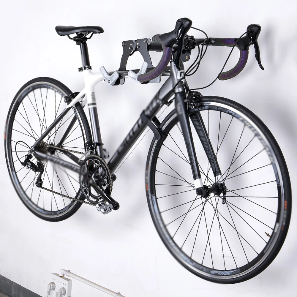 

Bicycle Wall Mount Horizontal Universal MTB Road Bike Rack Wall Hanger Hooks Holder for Garage Indoor Bike Storage Repair Stand