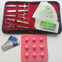 suture practice kit de sutura quirurgica pad medical tools nursing traumatic surgical trainer training thread needle