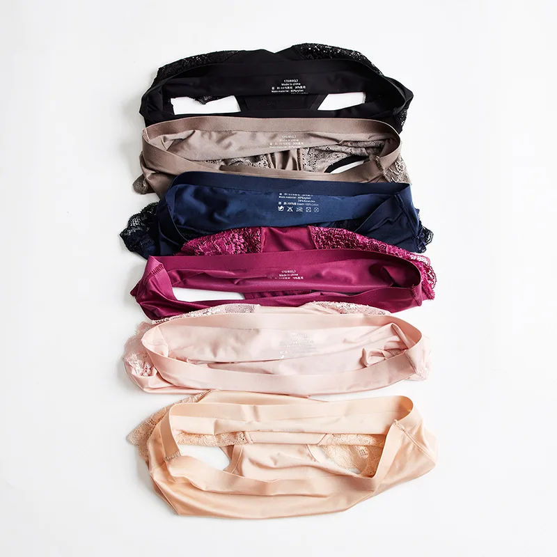 Женские сексуальные кружевные лоскутные трусики нижнее белье трусы нейлон шелк