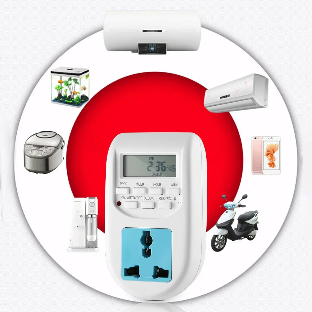 Новый энергосберегающий таймер с европейской вилкой цифровой розетка