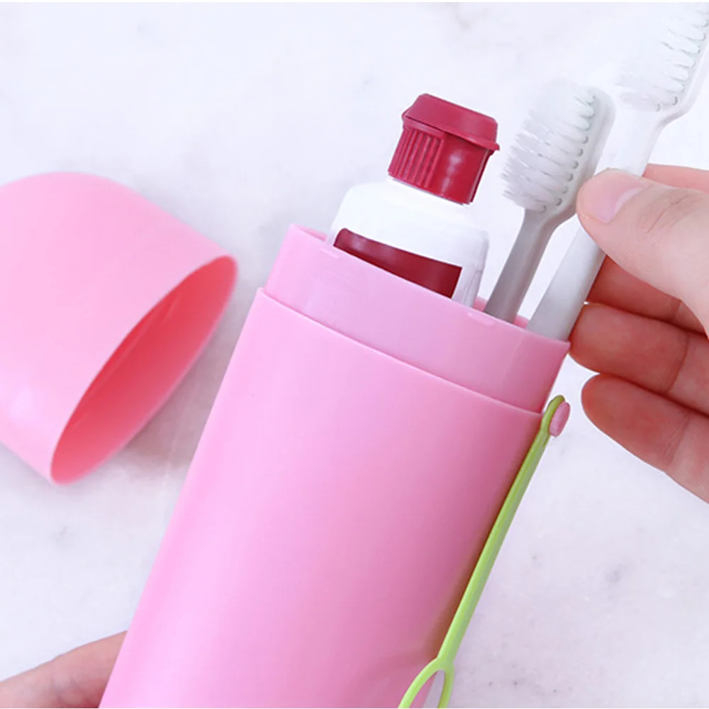 

3pcs Portable Outdoor Dustproof Toothbrush Protector Case Cover Storage Box 4 Colors 20*6.5 Cm Toothbrush Box