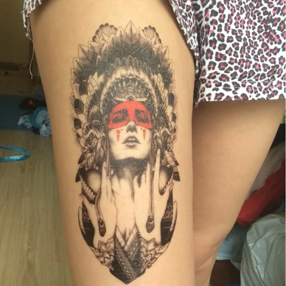 

New Waterproof Sexy women Temporary Tattoo Large Arm Body Art Tattoos Sticker,
