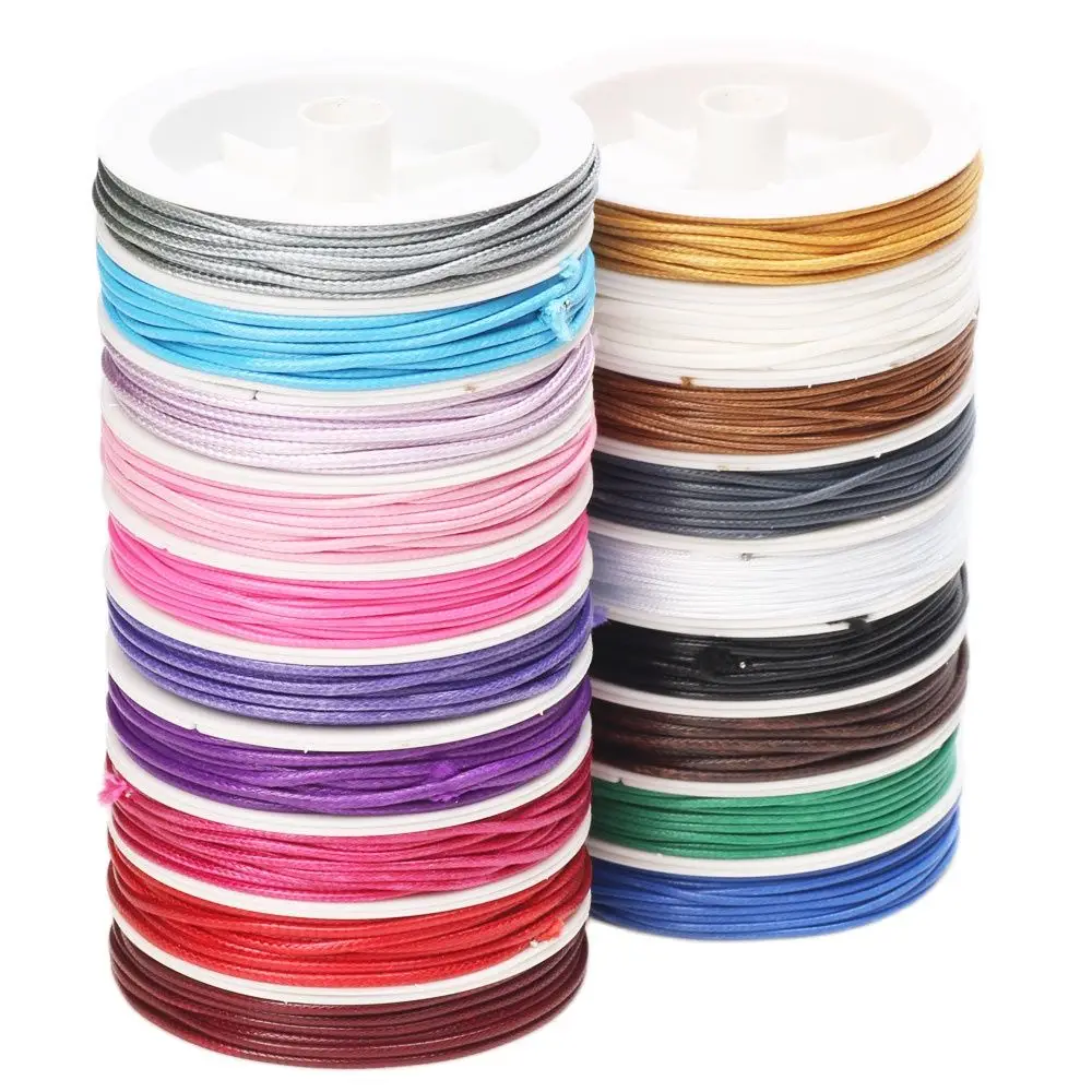 

Bright Cotton Wax Line Cord Thread String Strap Necklace Bracelet Rope 2.0mm 5M/Roll DIY Jewelry Making