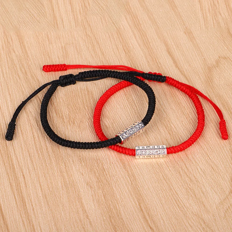 Meetvii тибетский буддийский ручной Плетеный узелки Будда нить браслет для женщин