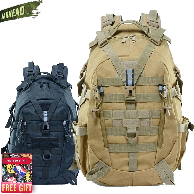 

Тактический светоотражающий рюкзак, Камуфляжный Рюкзак Molle, штурмовая сумка в стиле милитари, рюкзак для походов, кемпинга, охоты, путешеств...