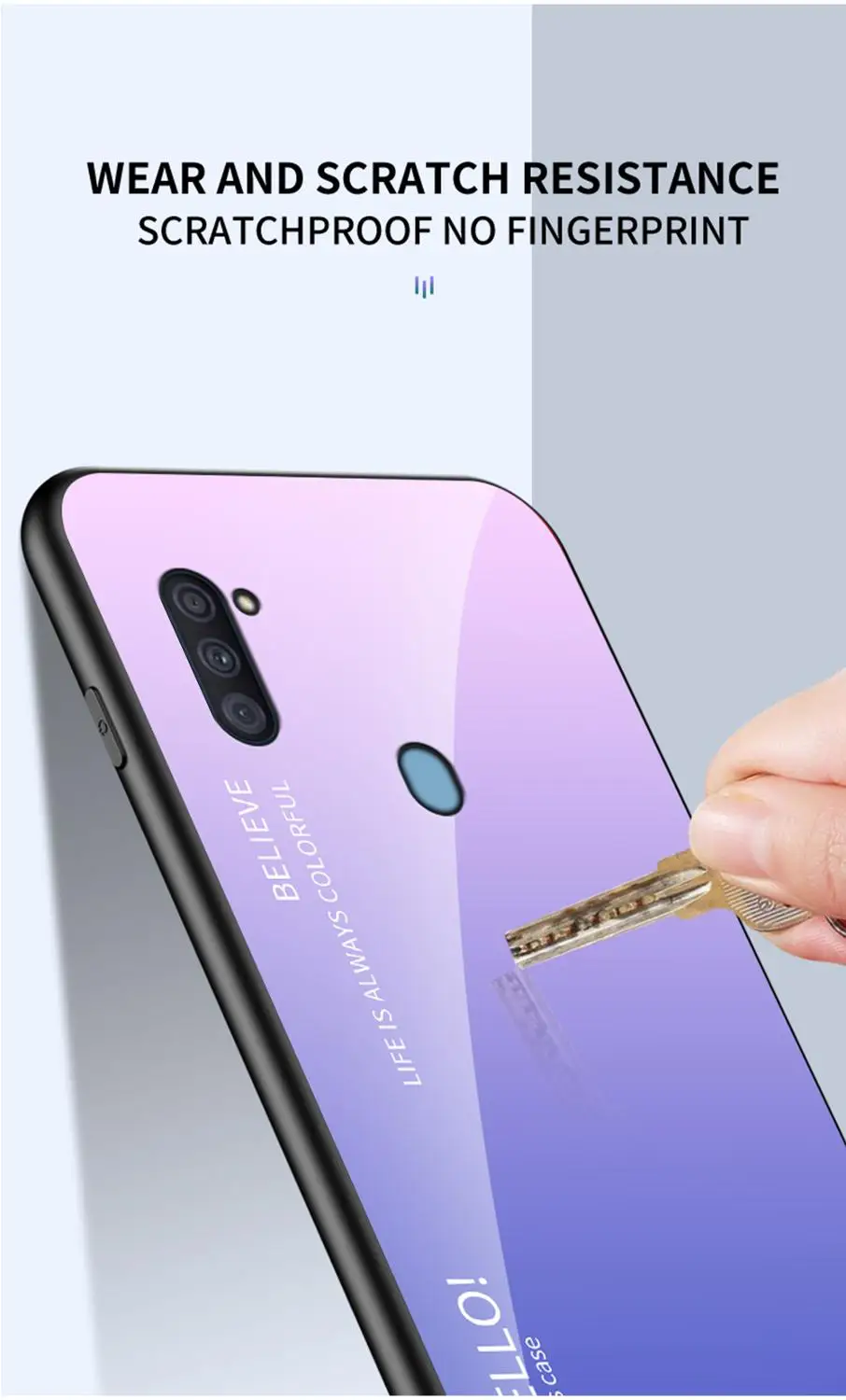 

Чехол OUDINI из градиентного стекла для Samsung Galaxy A11, чехол для Samsung A11