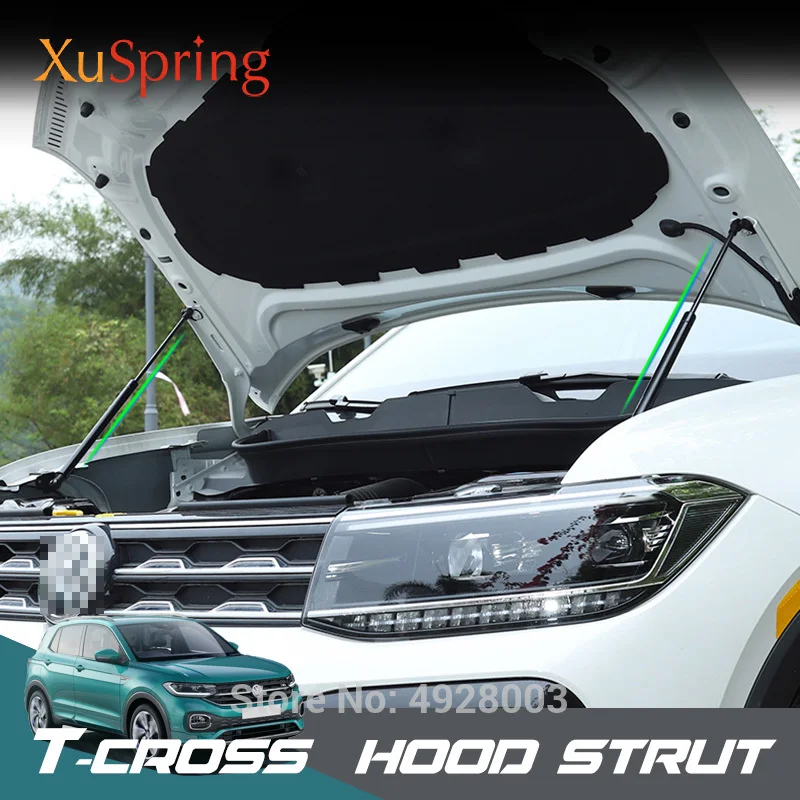 Car Bonnet Hood Engine Cover Lifting Support Hydraulic Rod Strut Bars No Drilling/Welding For VW T-cross 2018 2019 2020 2021