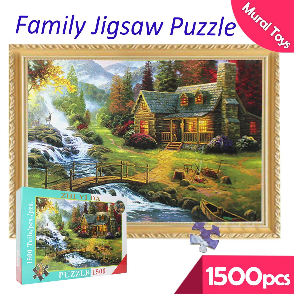 1500 штук ландшафтные Пазлы для взрослых детская развивающая игрушка праздничная