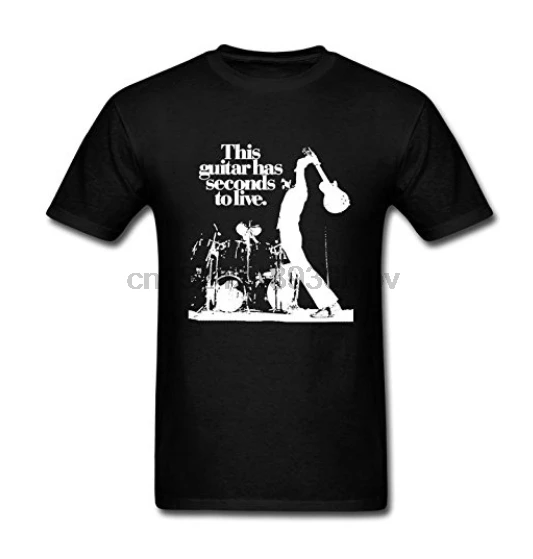 Мужская и эта гитара имеет секунды чтобы живой футболка с изображением Стильная