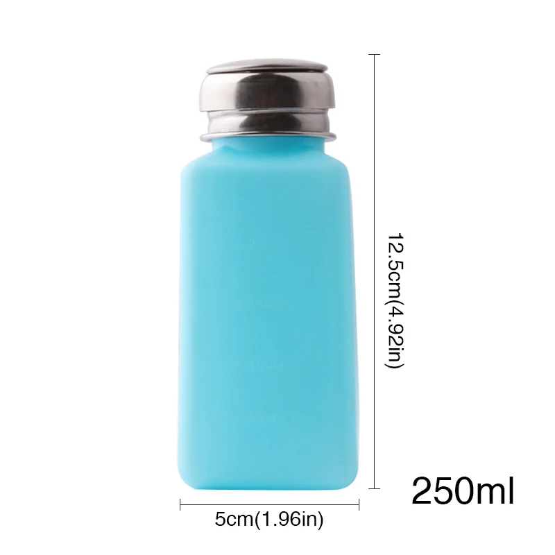 250ml NOQ ацетон чистый лак для ногтей гель для удаления бутылка очиститель УФ-гель для ногтей Пустой дозатор Жидкий УФ гель лак для ногтей - Цвет: 250ml