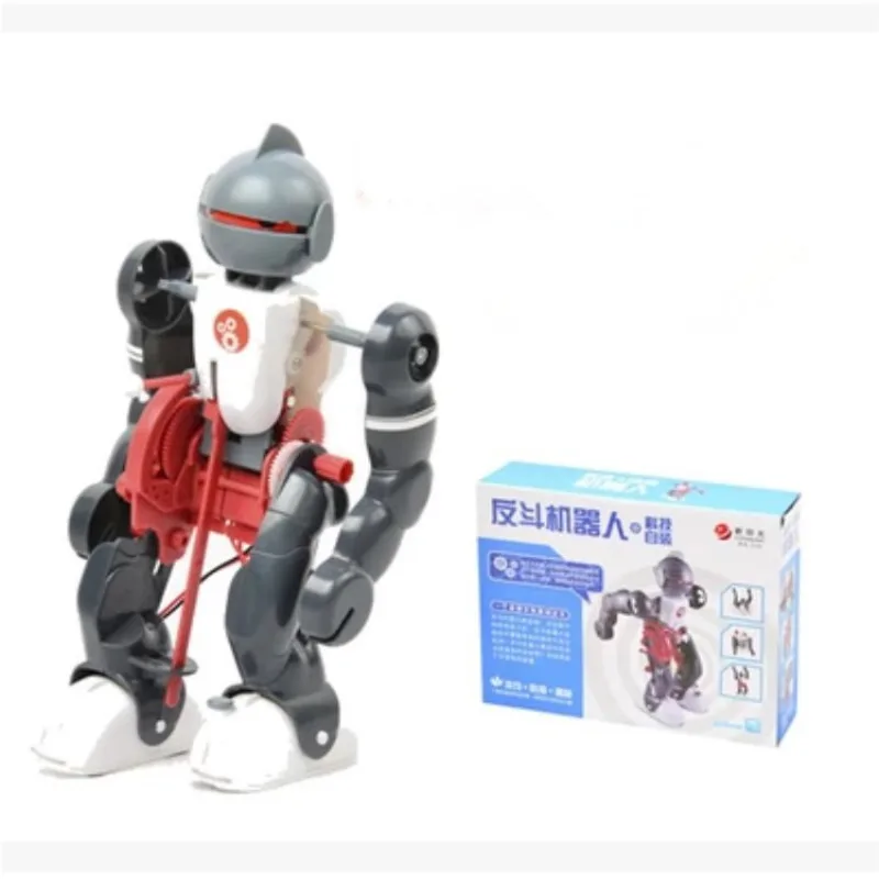 

Classic Intelligence Toys Disassembly Robot Electric Anti Bucket Robot Science Experiment DIY Material Detachable Children Gift