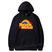 men autumn hoodies adult death metal funny rainbow awesome long sleeve sweatshirt guys graphic tops hooded coat