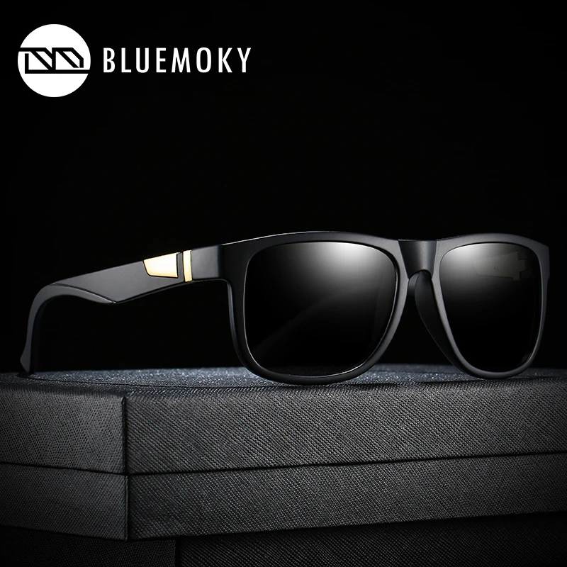 

BLUEMOKY Brand Design Square Retro Gradient Polarized Sunglasses Women Men Mirror Shades Outdoor Goggles Sports Sun Glasses
