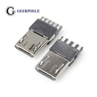 Разъем Micro USB 100 шт.лот 4p5p, разъем USB, штекер