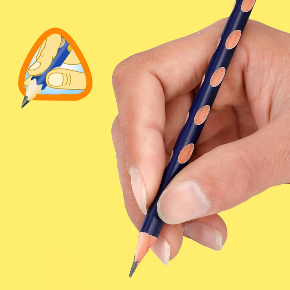 

30pcs Holding Gesture Correction Pencils Creative Triangle Pencils Pen Stationery Supplies for Kids Students