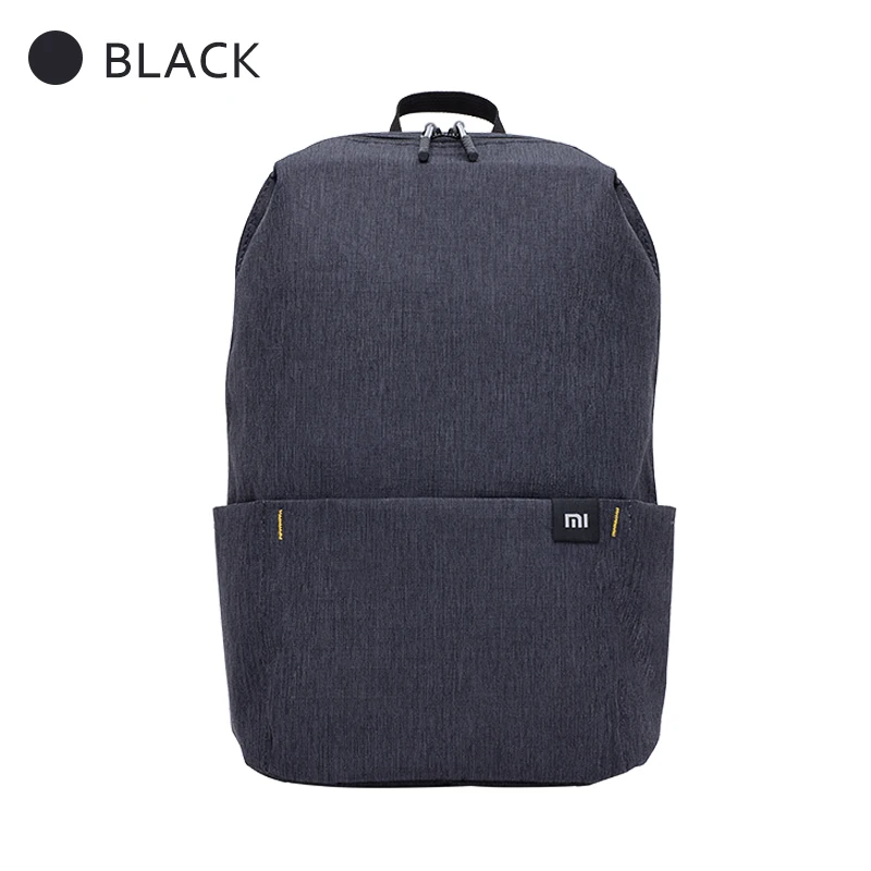 Black Xiaomi официальный 10L рюкзак сумка водонепроницаемый 10 цветов досуг спорт маленький размер нагрудный пакет сумки унисекс для мужчин женщин и детей - Цвет: Black