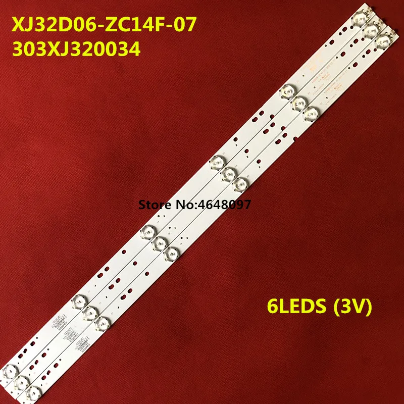 3 шт./лот 100% новый ЖК дисплей ТВ подсветка полосы LED32C8 303XJ320034 XJ32D06 ZC14F 07 6 светодиодов