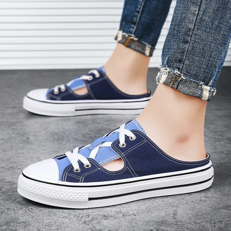 

2020 летние мужские низкие тапочки; Дышащая парусиновая модная мужская обувь; Кроссовки; Повседневные сандалии для мужчин; Лоскутные тапочки ...