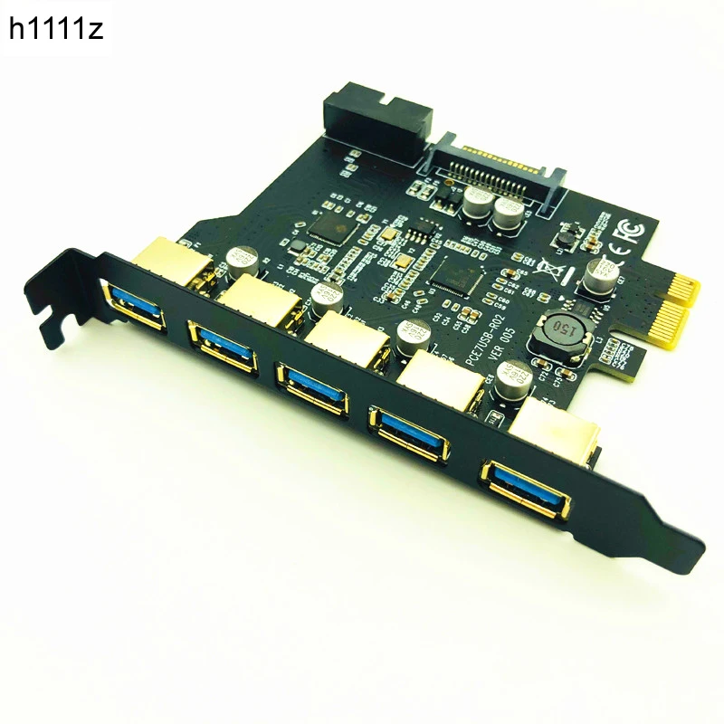 Super Velocidade Pci-e para Usb 3.0 19-pin Portas Pci Express Conector de Placa de Expansão Sata 15pin com cd de Driver para pc Desktop Cartões para acréscimos