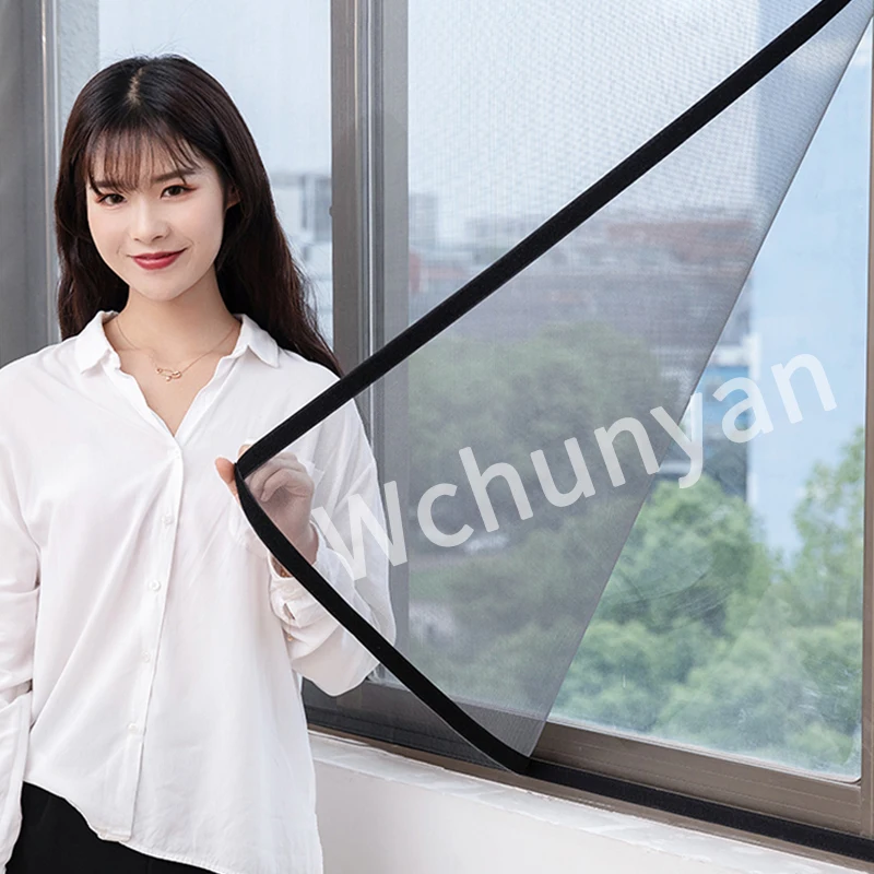 Москитные экраны самоустанавливающиеся немагнитные бытовые самоклеящиеся окна