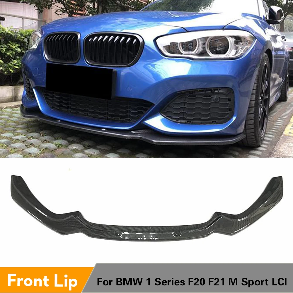 Для BMW F20 F21 M спортивный передний бампер из углеродного волокна спойлер фартук для